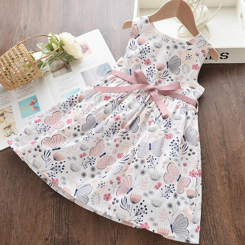 Children's Cartoon Sleeveless Dress